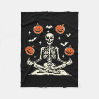 ハロウィン 長袖Tシャツ スケルトン トランプ フリースブランケット