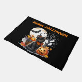 ハロウィン �門マット お化けの猫とかぼちゃ ドアマット (アングル)