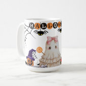 ハロウィン 陶器マグカップ, ハロウィン おばけ マグカップ (正面左)