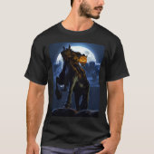ハロウィン-頭のない騎手及びロゴのTシャツ Tシャツ (正面)