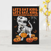 ハロウィン 食べちゃお キッズ ピリオドで命拾い D カード (黄色い花)