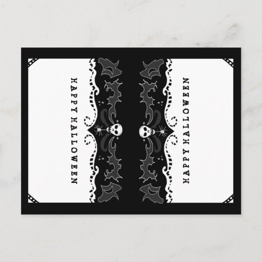 ハロウィン 食べ物 ドリンク 空欄 テント カード - 記入用 (裏面)