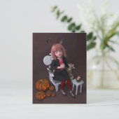 ハロウィン.食べ菓子 シーズンポストカード (スタンド正面)