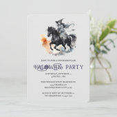 ハロウィン 馬 魔法使い スプーキイ 馬術 パーティー 招待状 (スタンド正面)