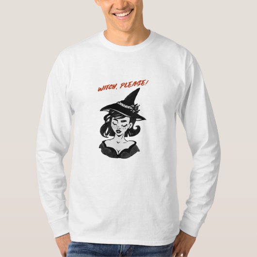 ハロウィン - 魔女でございます! Tシャツ (正面)