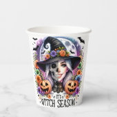 ハロウィン「魔女の季節だ」 紙コップ (裏面)