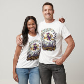 ハロウィン 魔女の箒 黒猫 幽霊 Tシャツ (ユニセックス)