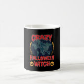 ハロウィン 魔女 カボチャ 飛行 月 スプーキー N コーヒーマグカップ (中央)