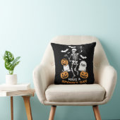 ハロウィン 魔女 ギフト スケルトン 怖い日を クッション (椅子)