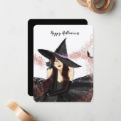 ハロウィン, 魔女 ノートカード (正面/裏面インサイチュ)