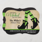 ハロウィン 魔女 ハロウィンパーティー 招待状 (正面/裏面)