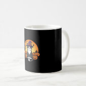 ハロウィン 魔女 猫 かぼちゃ 月 デザイン_1 コーヒーマグカップ (正面右)