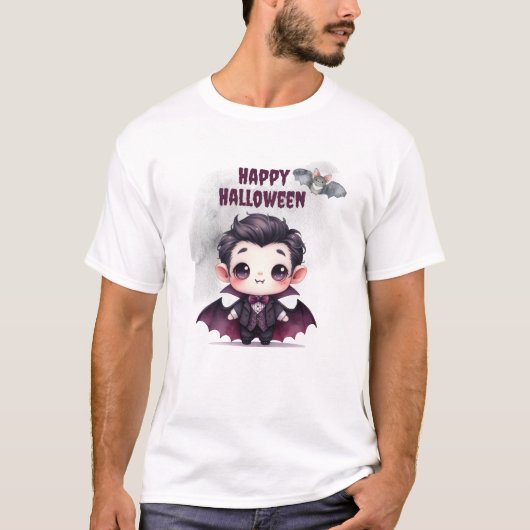 ハロウィン 魔女 魔法使い 城 Tシャツ (正面)