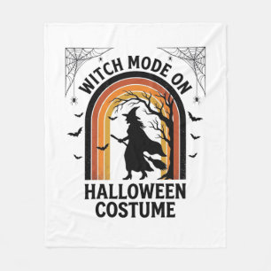 ハロウィン 魔女 Tシャツ 面白い コスチューム ヴィンテージ 彫刻 フリースブランケット