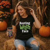 ハロウィン 魔法使いの顔 Tシャツ