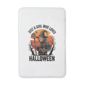ハロウィン 魔法使い シャツ ヴィンテージ 彫刻 コスチューム アート バスマット (正面縦)