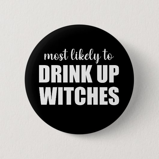 ハロウィン+魔法使い+ユーモアありそうなTシャツ 缶バッジ (正面)