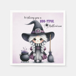 ハロウィン 魔法使い 魔術 巫女 城 スタンダードカクテルナプキン