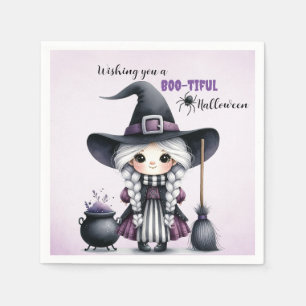 ハロウィン 魔法使い 魔術 巫女 城 スタンダードカクテルナプキン