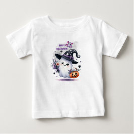 ハロウィン 魔法使い 魔術 魔女 城 ベビーTシャツ