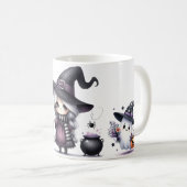 ハロウィン 魔法使い 魔術 魔法使い 城 コーヒーマグカップ (正面右)