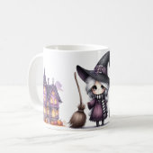 ハロウィン 魔法使い 魔術 魔法使い 城 コーヒーマグカップ (正面左)