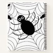 ハロウィン+黒クモの巣+ホラー ノートブック (裏面)