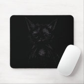 ハロウィン 黒子猫 コウモリ コスチューム マウスパッド (マウス)