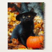 ハロウィン 黒猫とかぼちゃ プランナー手帳 (裏面)