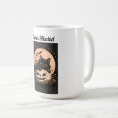 ハロウィン 黒猫とカボチャの月夜  コーヒーマグカップ (正面右)