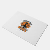 ハロウィン 黒猫はブーに来た ヴィンテージTシャツ ドアマット (アングル)