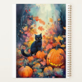 ハロウィン 黒猫 かぼちゃ スケアリー プランナー手帳 (裏面)