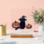 ハロウィン 黒猫 オーバーサイズ Tシャツ アクリルサイン (ウェディング)