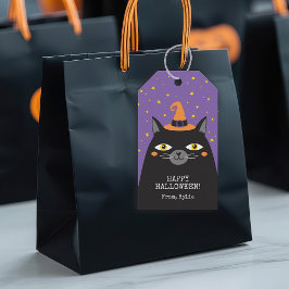 ハロウィン 黒猫 ギフトタグ