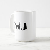 ハロウィン 黒猫 コーヒーマグカップ (正面左)