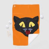 ハロウィン 黒猫 ゴルフタオル (インサイチュ)