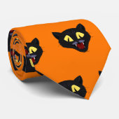 ハロウィン 黒猫 ネクタイ (ロール)