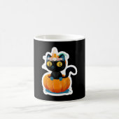 ハロウィン 黒猫 パンプキン コーヒーマグカップ (中央)
