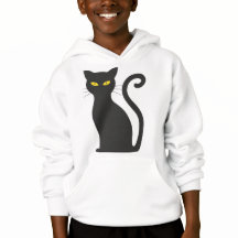 ハロウィン 黒猫 パーカー
