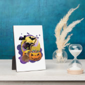 ハロウィン 黒猫 フォトプラーク (側面)