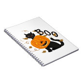 ハロウィン 黒猫 ブー ノートブック (右側)