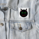 ハロウィン 黒猫 ボタン 缶バッジ (インサイチュ)