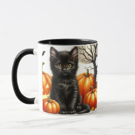 ハロウィン 黒猫 マグカップ