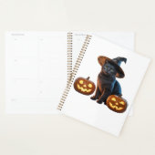 ハロウィン 黒猫 マジック クラシックTシャツ プランナー手帳 (ディスプレー)