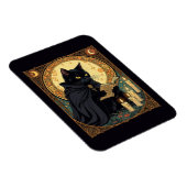 ハロウィン 黒猫 読書 マグネット (右側)