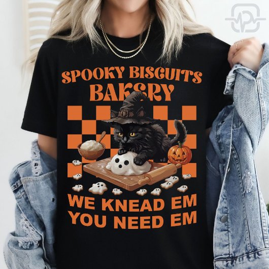 ハロウィン 黒猫 魔女 ゴースト クッキー 焼き菓子 Tシャツ
