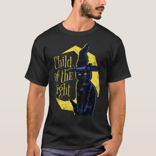 ハロウィン 黒猫 Tシャツ (正面)