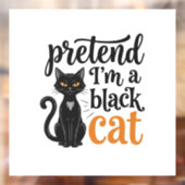 ハロウィン 黒猫 Tシャツ デザイン 変装 ウィンドウサイン (シート2)