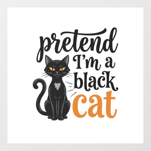 ハロウィン 黒猫 Tシャツ デザイン 変装 ウィンドウサイン (シート)