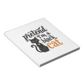 ハロウィン 黒猫 Tシャツ デザイン 変装 ノートパッド (アングル)